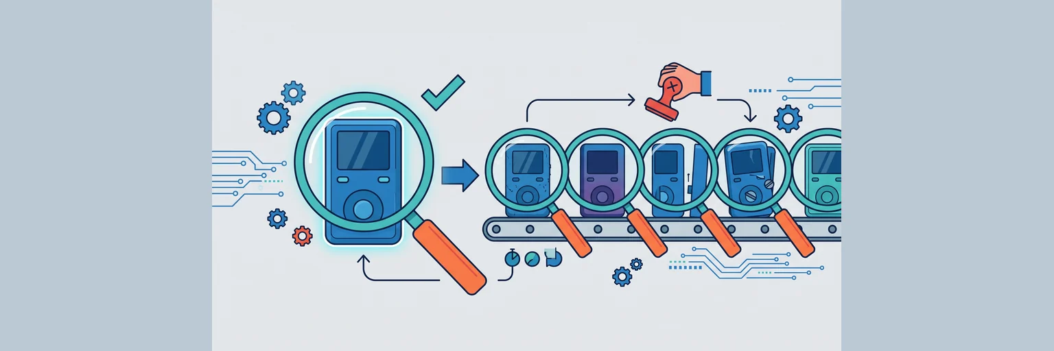 Comparing approved samples with mass production quality