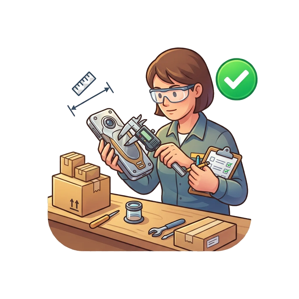 Quality control inspection before shipment